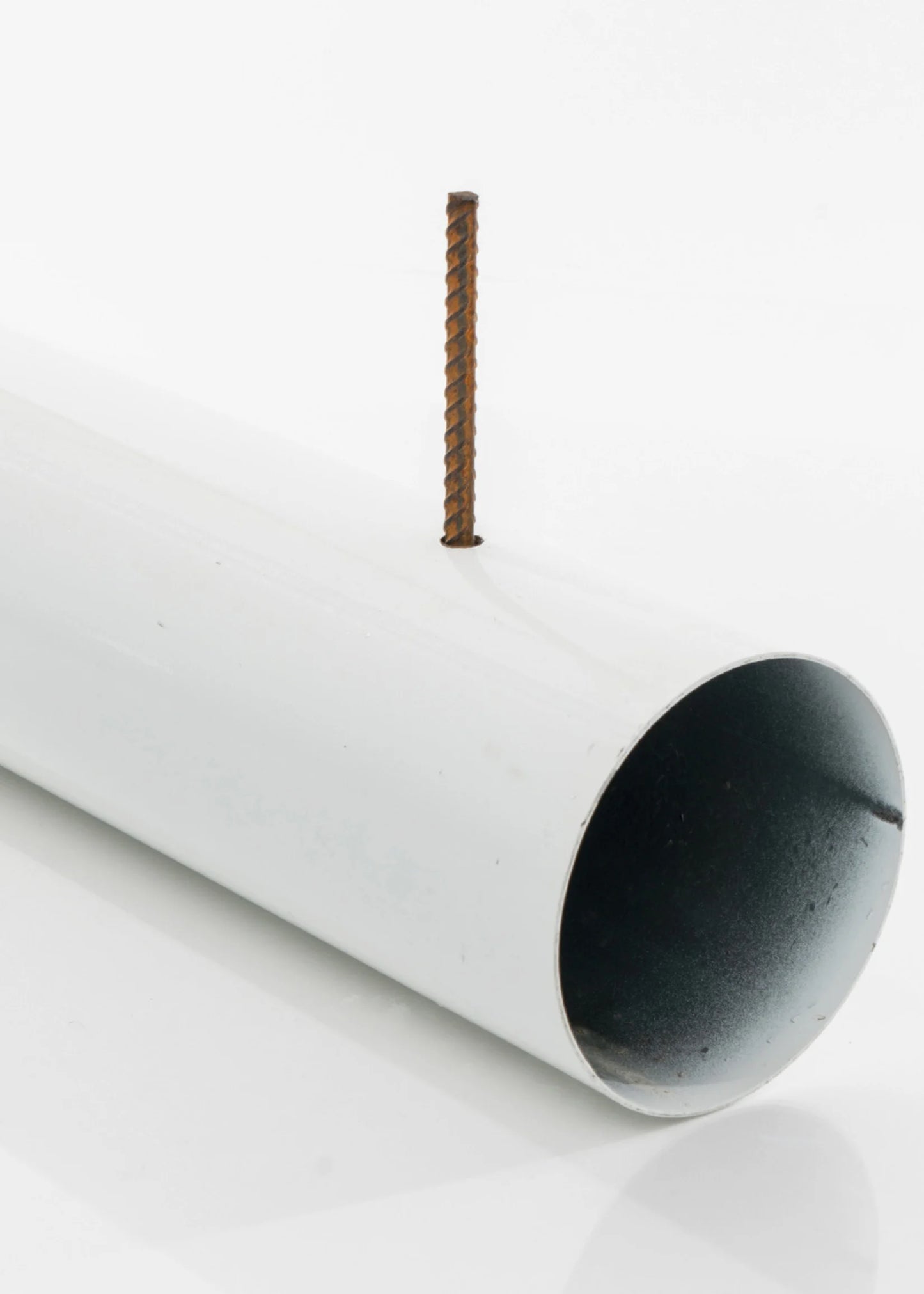 Absperrpfosten Kunststoff Grün-Weiß – 150 cm mit Erdspieß