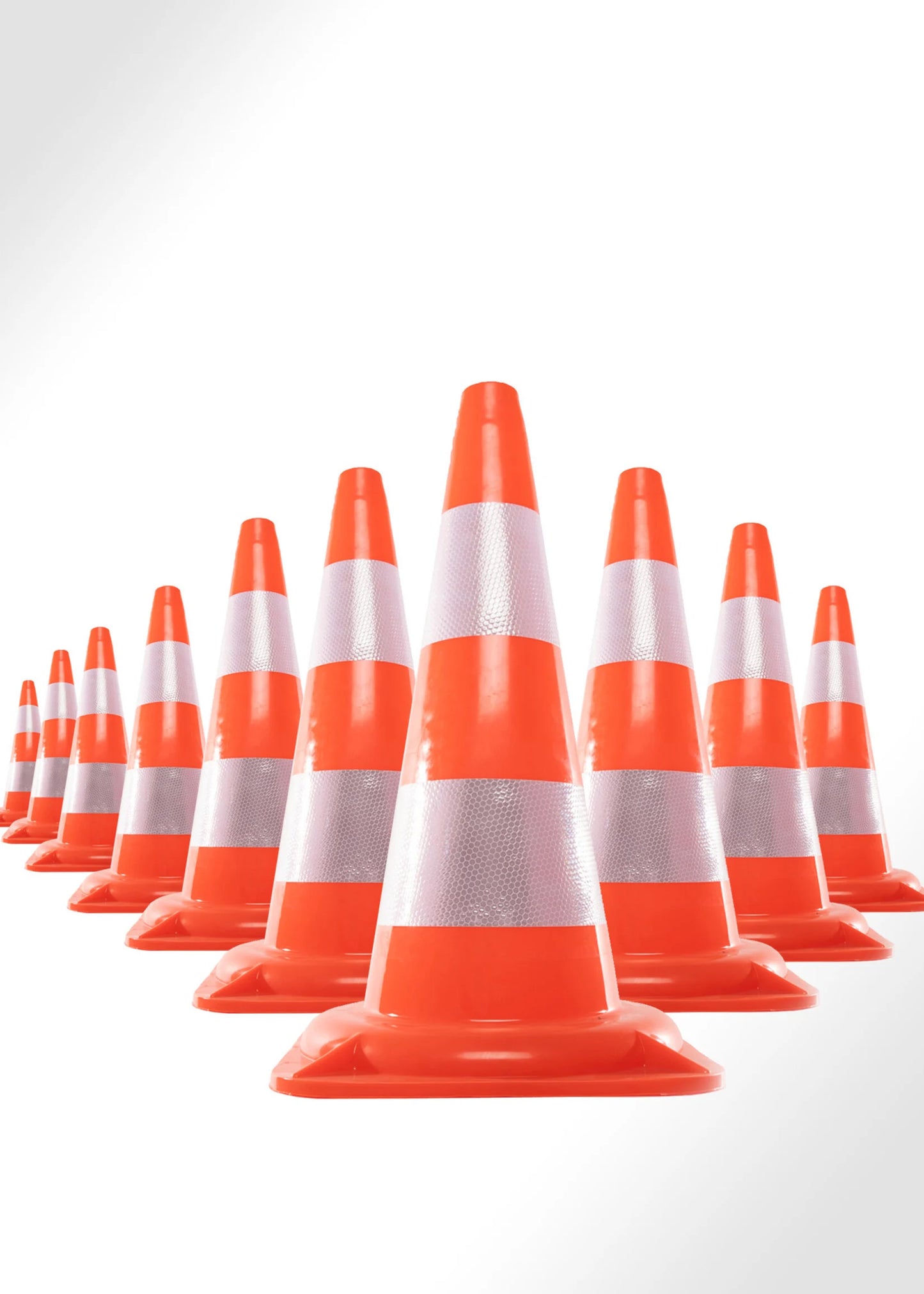 Leitkegel 50 cm Orange - Markierungskegel für Lager & Logistik