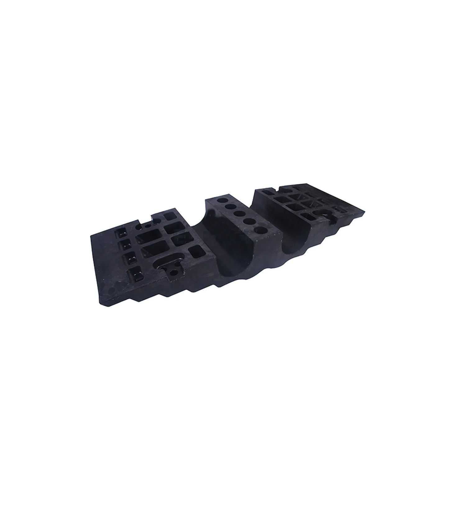 Schlauchbrücke Gummi Ø 9,5 cm- Gelb/Schwarz mit reflektierenden Streifen