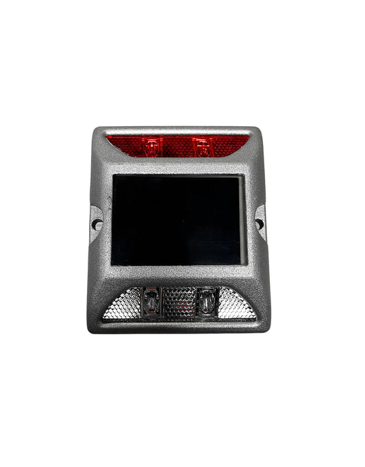 LED-Straßenreflektor Solar Rot-Weiß 72h IP68