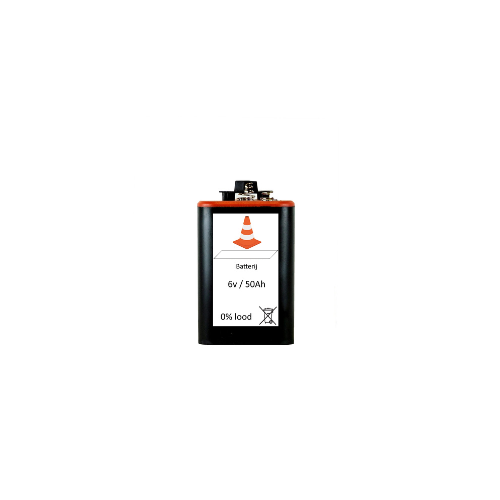 Batterie für Warnleuchten – 6V / 50Ah Blockbatterie (bleifrei)