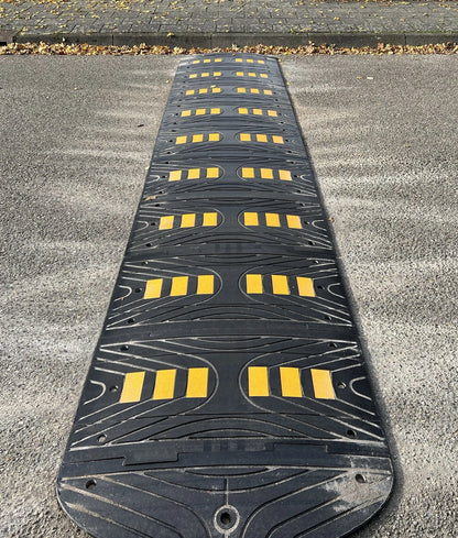 Temposchwelle 5 cm – Mittelelement Schwarz-Gelb