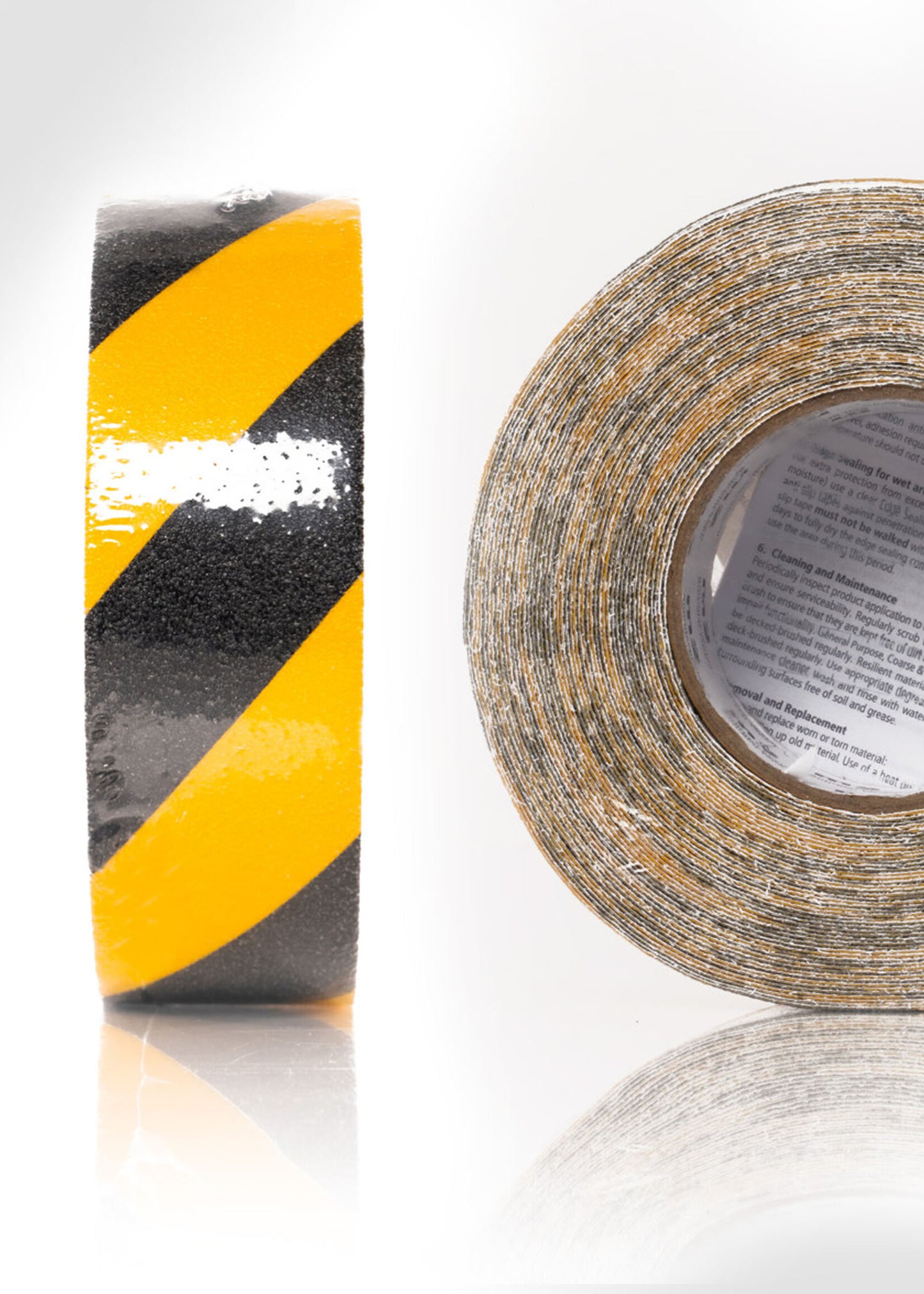 Rutschfestes Klebeband – Gelb-Schwarz 18 m Rolle für Industrie