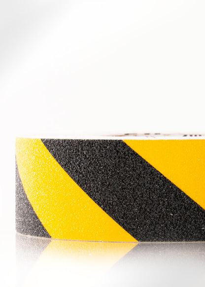 Rutschfestes Klebeband – Gelb-Schwarz 18 m Rolle für Industrie