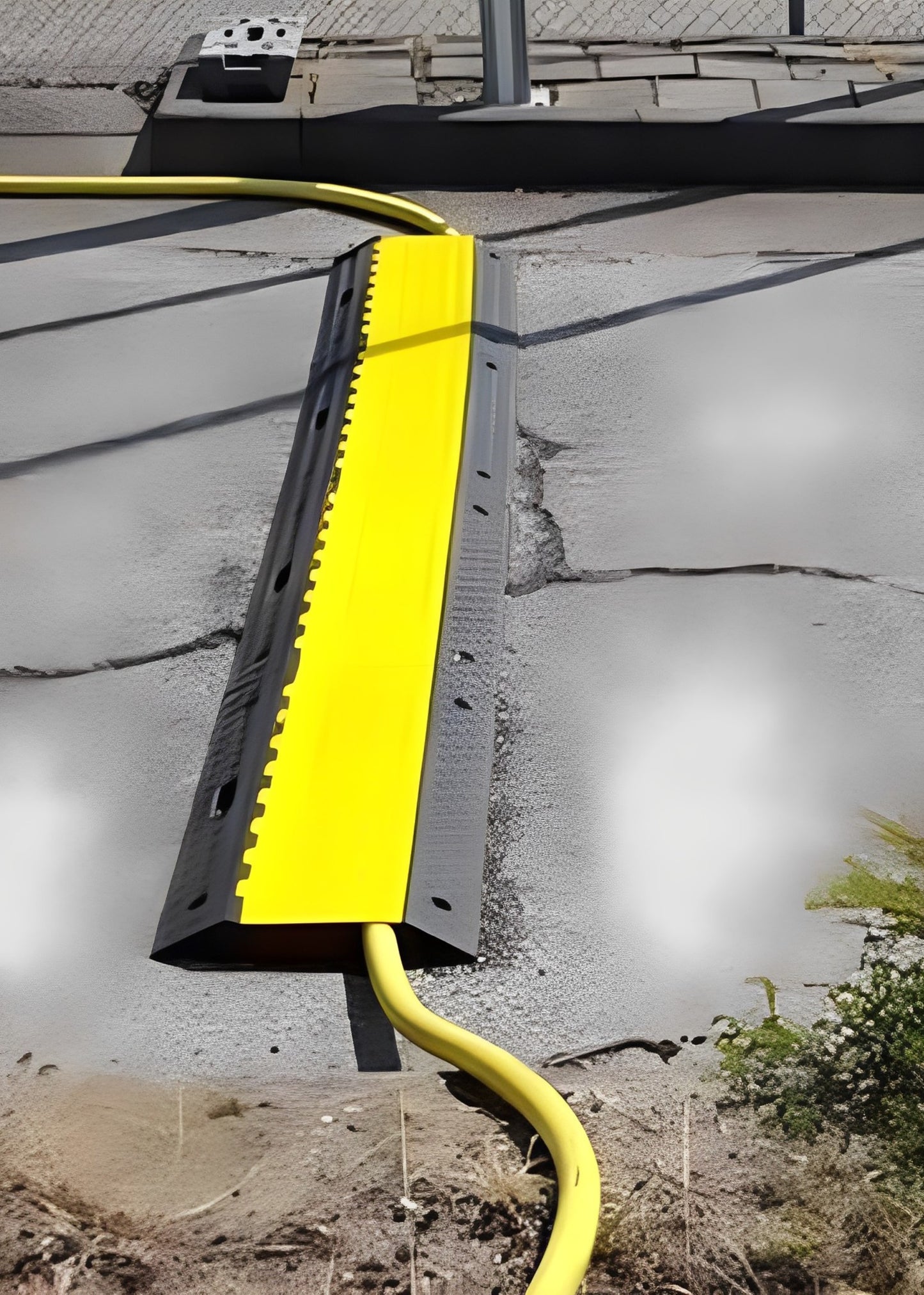 Kabelbrücke Gummi 90 cm – 3 Kanäle, Schwerlast