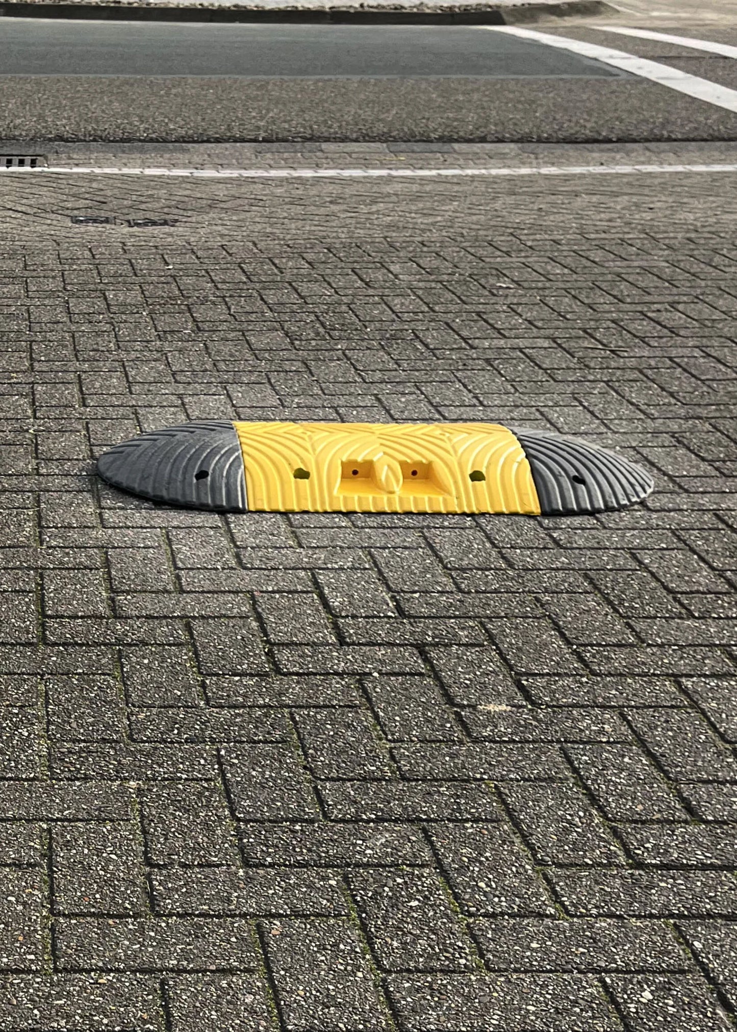 Fahrradfreundliche Verkehrsschwelle - 5cm