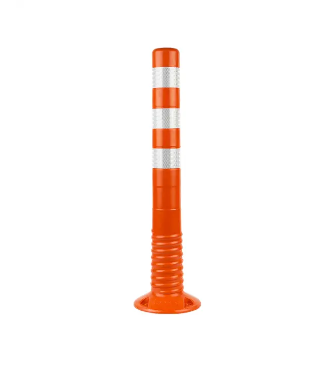 T-FLEX Absperrpfosten 75 cm – Flexibel, Orange & reflektierend