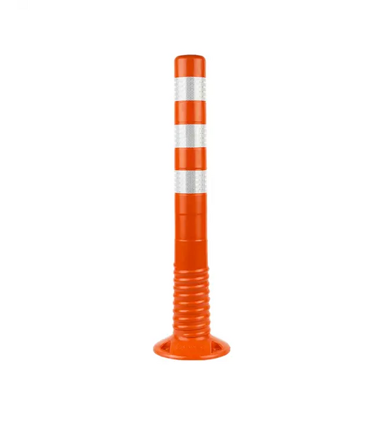 T-FLEX Absperrpfosten 75 cm – Flexibel, Orange & reflektierend