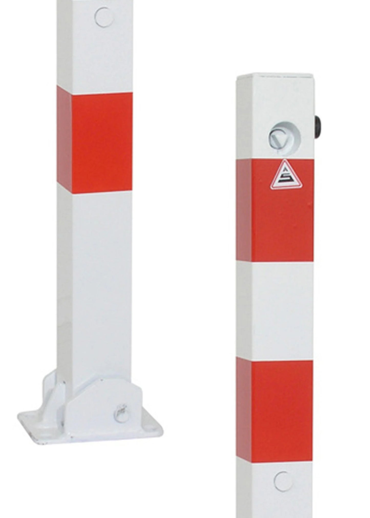 Klappbarer Absperrpfosten 90 cm – Mit Dreikantschloss