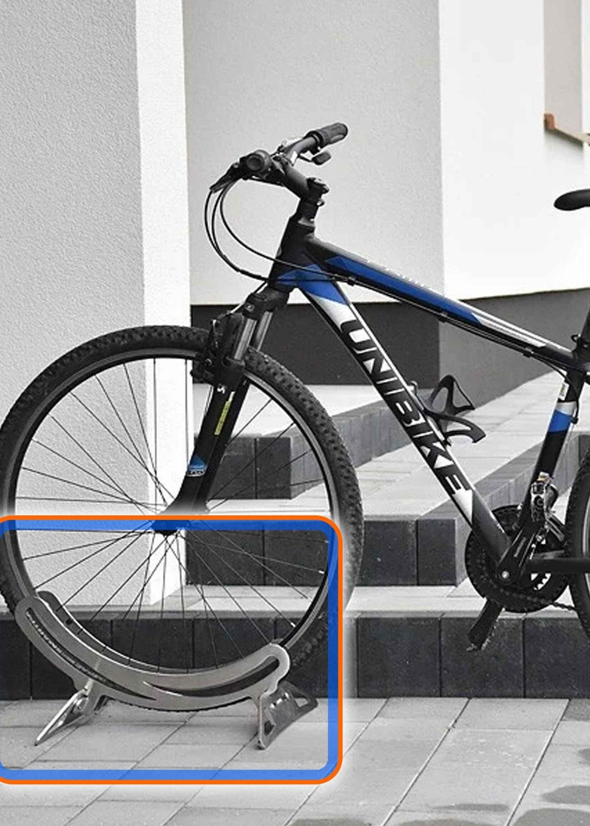 Verstellbarer Fahrradständer für 1 Fahrrad – Stahl oder Edelstahl