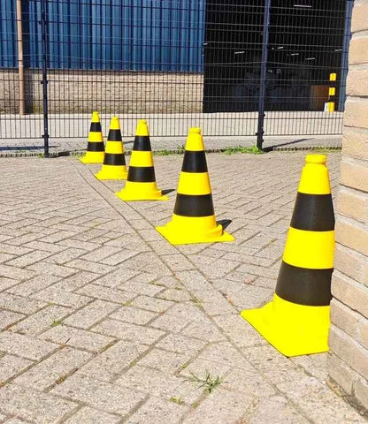 Leitkegel gelb/schwarz 50cm