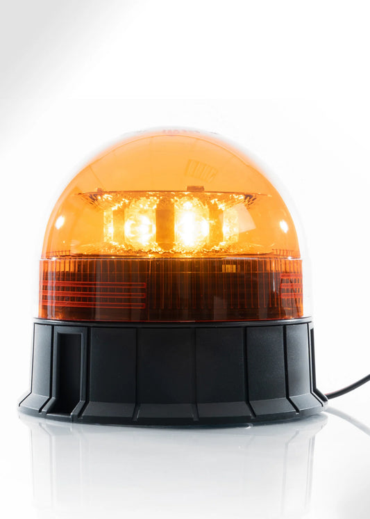 LED Rundumleuchte Orange – R65-zertifiziert & feste Montage