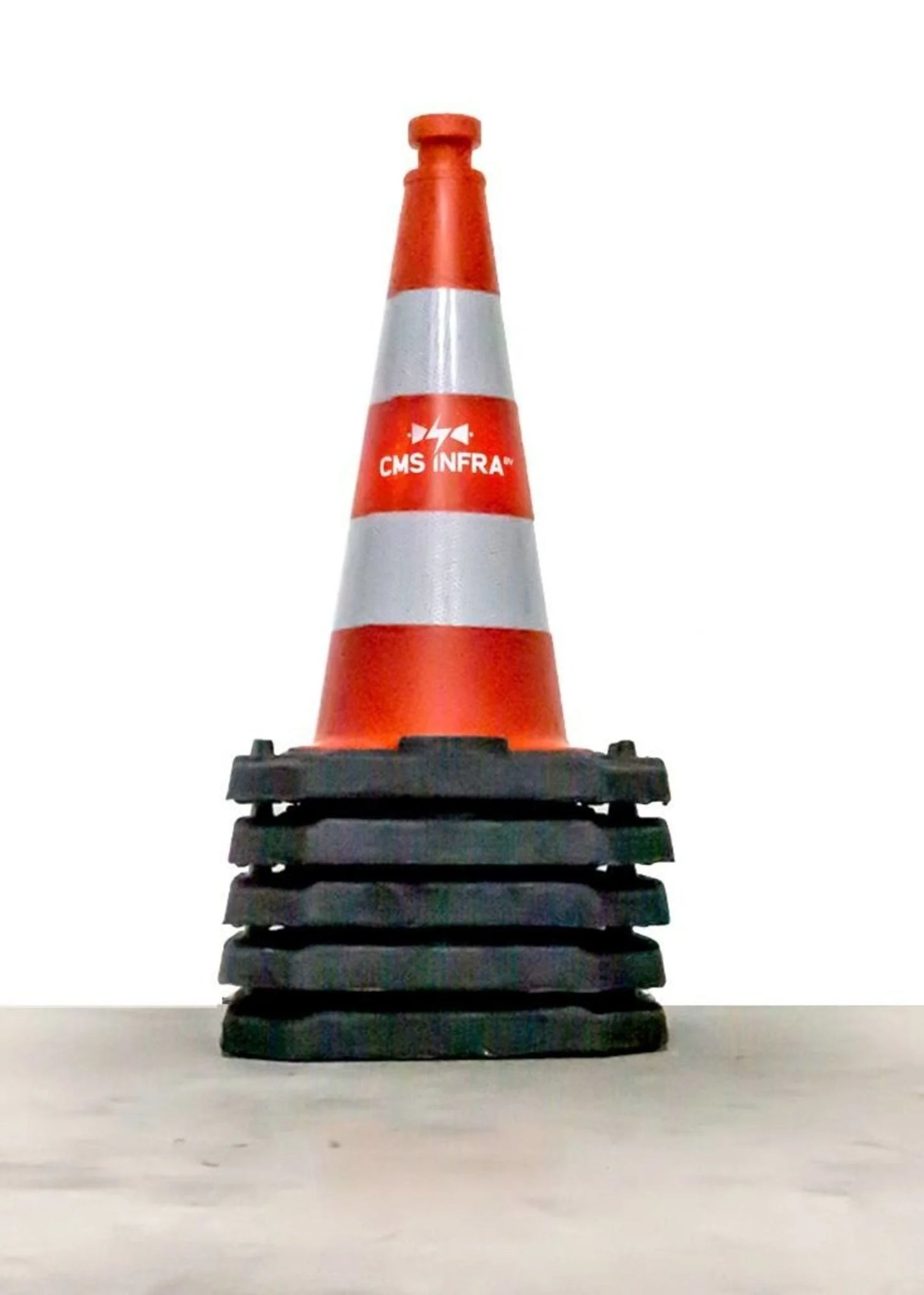 Leitkegel 50 cm mit Logo, RA3 – Verkehrspylonen mit Branding