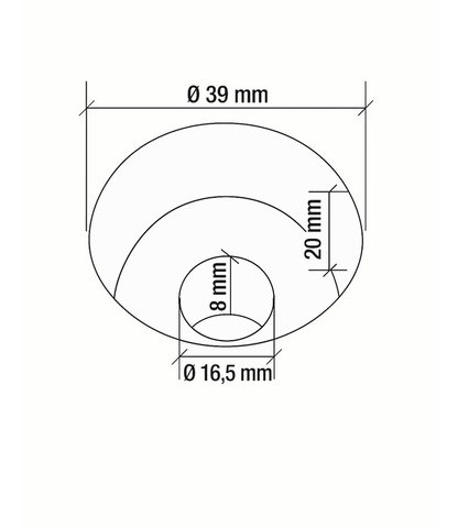 Radstopp Gummi 200 cm für Busse und Nutzfahrzeuge