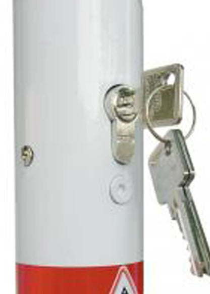 Klappbarer Parkpfosten 90 cm – Mit Zylinderschloss