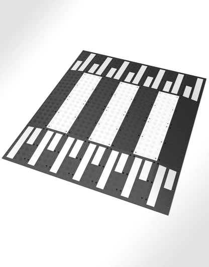 Temposchwelle mit Zebrastreifen – Verkehrsplateau 300 x 300 cm