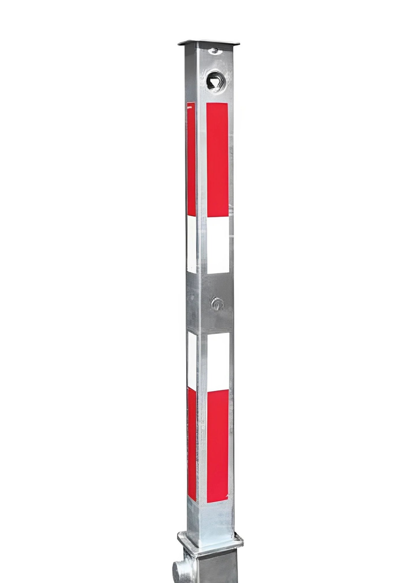Manuell versenkbarer Parkpfosten 90 cm – Mit Schloss & Bodenhülse