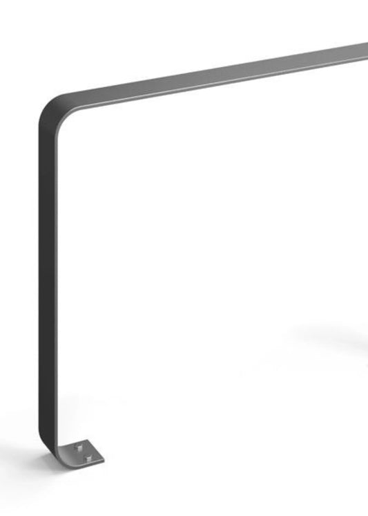 Anlehnbügel V-Modell -1000 mm, 8 mm Flachstahl, verzinkt