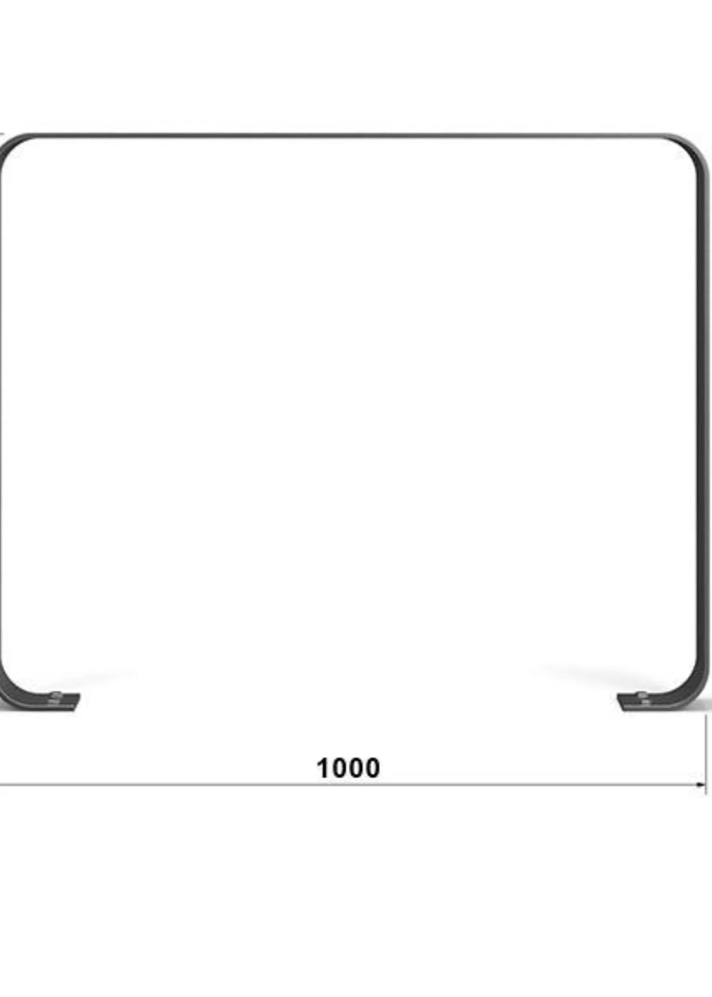 Anlehnbügel V-Modell -1000 mm, 8 mm Flachstahl, verzinkt