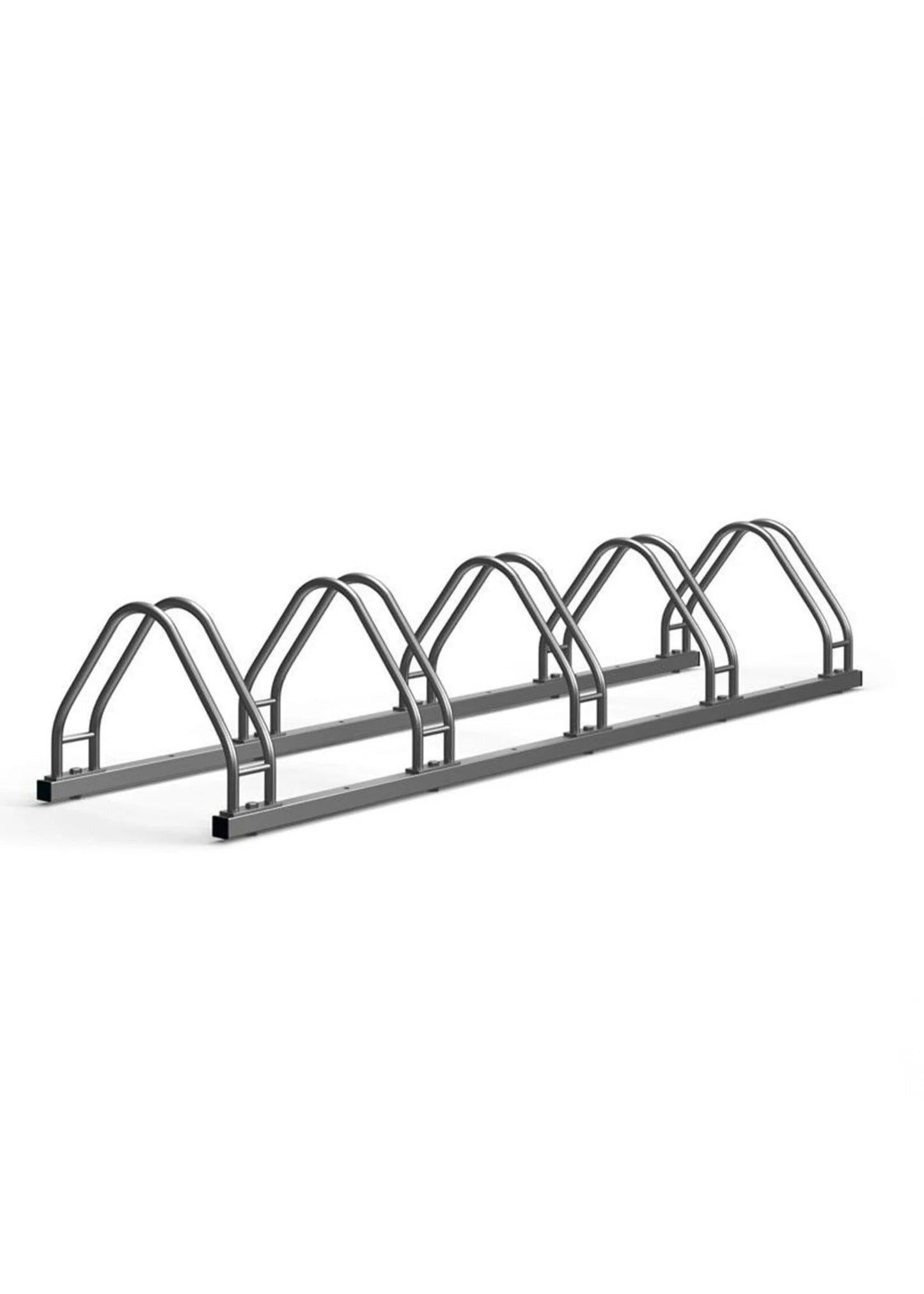 Fahrradständer für 5 Fahrräder – Stabil, Verzinkter Stahl wandmontierbar