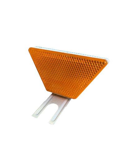 Doppelseitiger Reflektor ORANGE-WEISS Aluminium