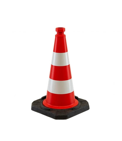 Leitkegel 50 cm – 3 kg schwer mit Reflexionsfolie Klasse 2