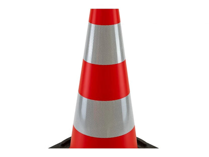 Leitkegel 50 cm – 3 kg schwer mit Reflexionsfolie Klasse 2