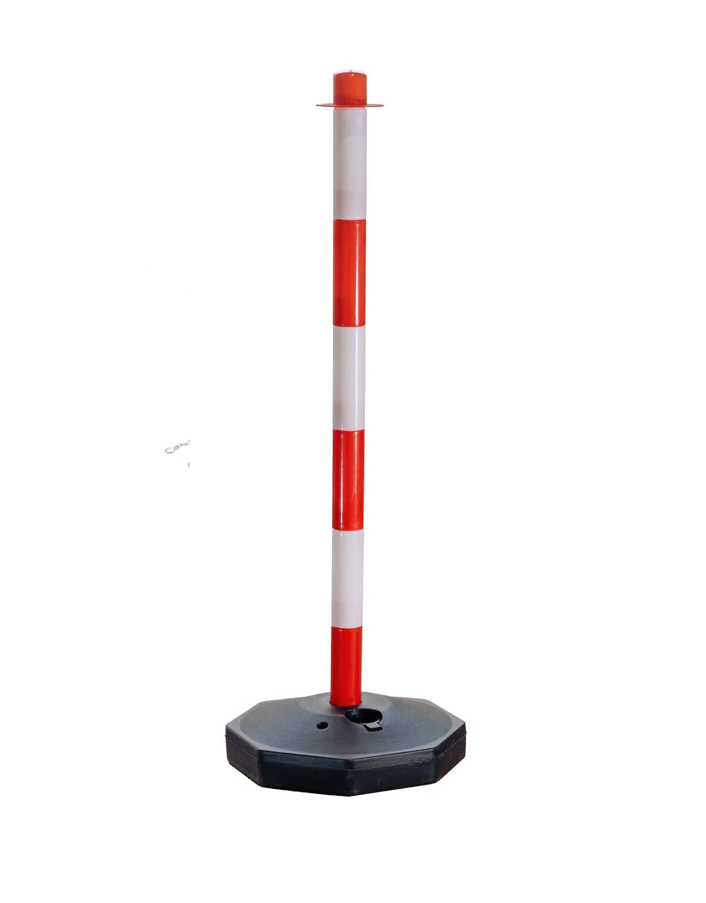 Kettenständer 90cm mit Fuß rot/weiß