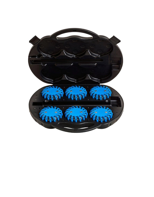Megaflare BLAU 6 Stück – LED-Warnleuchten Set
