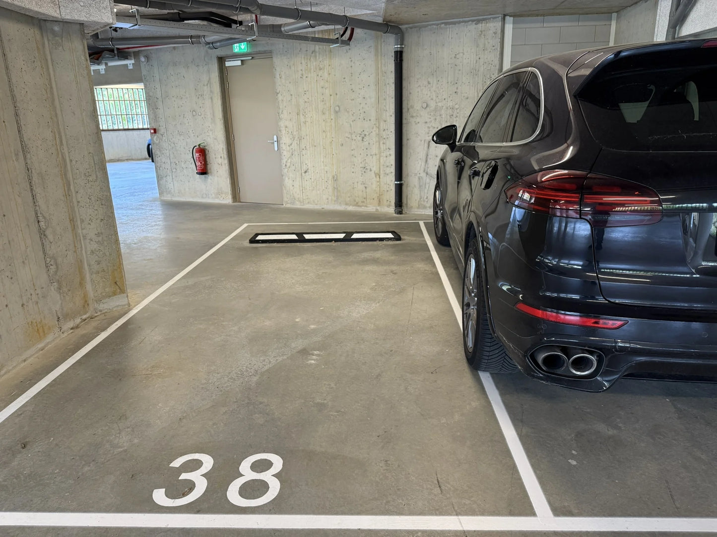 Radstopp Park-It 176 cm – Schwarz/Weiß Reflex