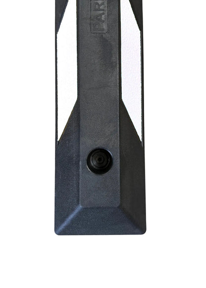 Anfahrschwelle Gummi 87 cm – Weiß Reflektierend