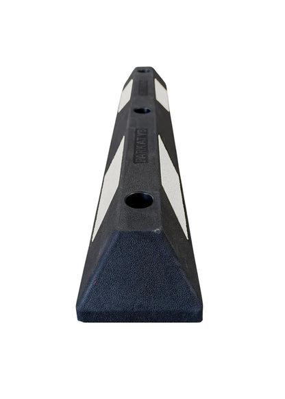 Anfahrschwelle Gummi 87 cm – Weiß Reflektierend