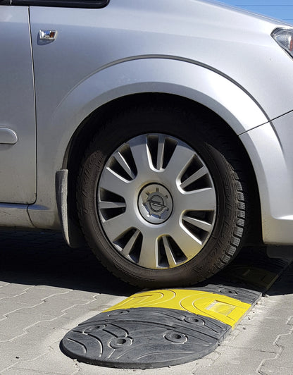 Fahrbahnschwelle Gummi 5 cm – Komplettset 250–600 cm