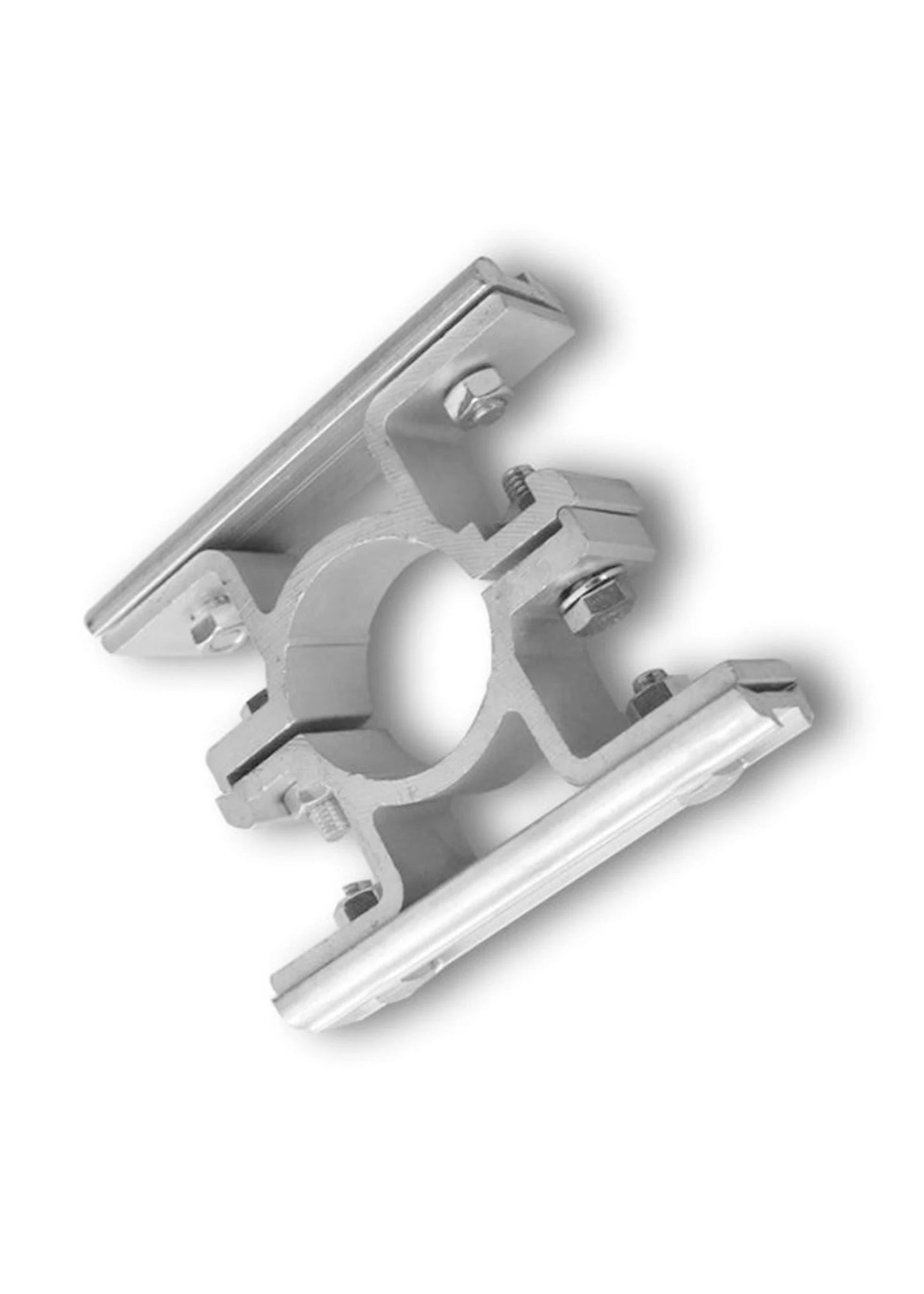 Scharnierbügel doppelt 60 mm – Halterung für zwei Verkehrszeichen