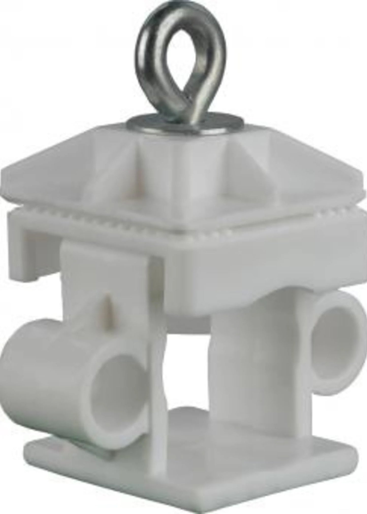 Schilderklemme Kunststoff 40 x 40 mm – Für Vierkant- & Rundrohre