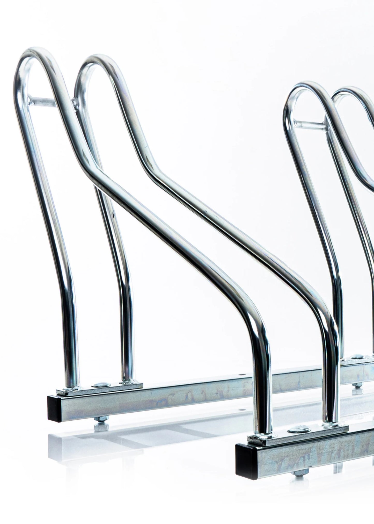 Fahrradständer 3 Fahrräder – Verzinkter Stahl, Boden- & Wandmontage