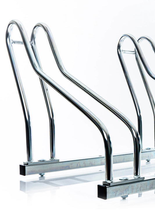 Fahrradständer 3 Fahrräder – Verzinkter Stahl, Boden- & Wandmontage