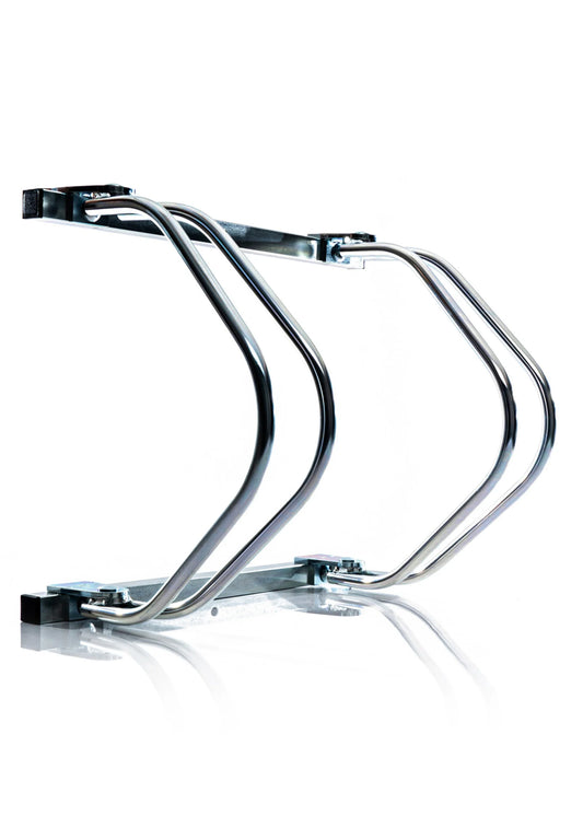 Fahrradständer 2 Fahrräder – Verzinkter Stahl für Boden- & Wandmontage