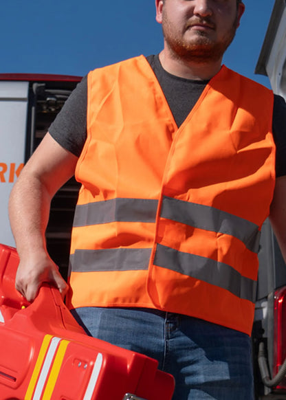 Warnweste Orange – Reflektierend, Unisex